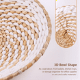 thumbnail image 5 of 9 Pack Boho Wall Basket Set, Hanging Woven Decor, Seagrass Rattan Wicker Decor, 5 of 7