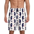 thumbnail image 1 of Fotbe Seahorses and Hearts Pantalones Cortos de Pijama para Hombre, Ropa de Dormir, Pantalones de Pijama Cortos para Hombre-X-Large, 1 of 6