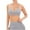 Gray, variant on Women's Padded Camisoles Everyday Bra Sports Bra Yoga Running Activewear Spaghetti Strap Keyhole Neck Wirefree Underwear Comfort Bra Push Up Breathable Gray S