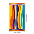 thumbnail image 3 of Fwttom Oversized Striped Beach Towel Super Soft Microfiber Drying And Sand Frees Ldeal For Travel Yoga Camping And Swimming Machine Washable, Camping Essentials and Beach Essentials, 3 of 7