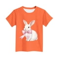 thumbnail image 5 of Cowsor Tween Boys Girls Easter Fun Print Crew Neck Short Sleeve Cotton Tee Comfortable Lightweight Casual Easter Daily Wear for Kids 3-15 Years, 5 of 5