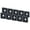 Black, variant on 10Pcs Aluminum Profile End Caps, Single Hole, Corrosion Resistant, For 3D Printers  CNC
