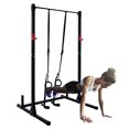 thumbnail image 4 of Costway Force Puissance de Levage Rack Squat Banc Deadlift Curl Tirer Cage Support de Poids, 4 of 10