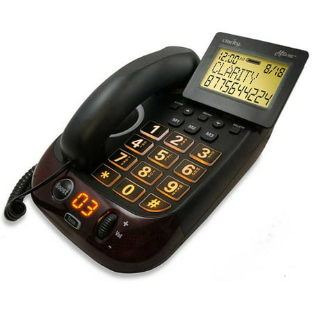 Clarity Alto Plus Amplified Big Button Corded Phone w/ 3-Line LCD Display