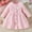 Pink, variant on SERTG Kids Stylish Solid Color Cute Dress with Button Long Sleeve Round Neck Fall Winter Casual Comfortable Skirt for Children 1-7 Years(Pink#4,6 Months)