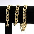 thumbnail image 5 of 2.5/3/4/5mm 18K Gold Plated Men's Womens Stainless Steel Figaro Necklace Chain, 5 of 9