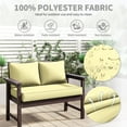 thumbnail image 4 of Kimunuk Outdoor Loveseat Cushion Set, 46" x 26" x 5" Waterproof Patio Furniture Cushions for Couch Bench Swing, Light Yellow, 4 of 6