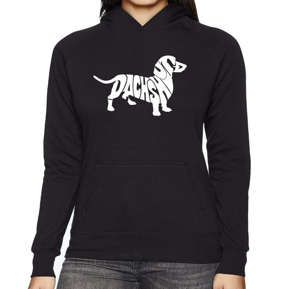 Women's Word Art Hooded Sweatshirt - Dachshund