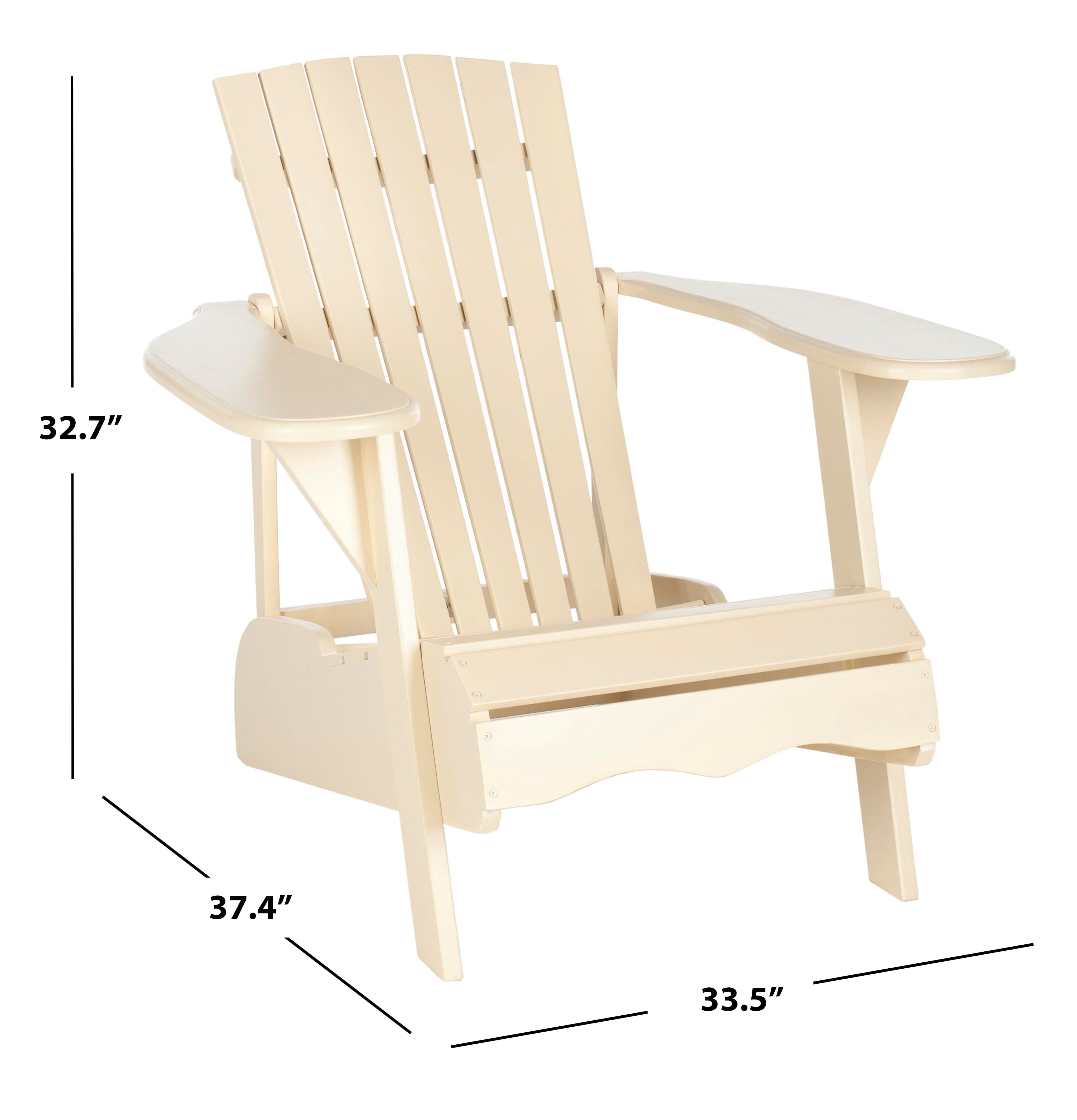 Safavieh Mopani Outdoor Patio Adirondack Chair - Off White
