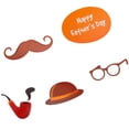 thumbnail image 4 of FELTECHELECTR Fathers Day Cake Decorations 50 Pcs in 10 Set Rectangle Paper Toppers Letter Printed Brown 4.2x3.3in, 4 of 8