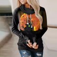 thumbnail image 2 of Costumes d'Halloween pour Femmes, Sweat à Capuche Décontracté à Manches Longues Squelette Automne Grande Taille Tendance Col Rond, 2 of 6