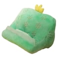 thumbnail image 1 of lionlar Cute Pillow Holder Tablet Stand with Elastic Pockets Desktop Holder Soft Cactus, 1 of 9
