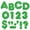 Green Sparkle, variant on TREND Blue Sparkle 4" Casual Uppercase Ready Letters, 71 Per Pack, 3 Packs