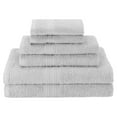 thumbnail image 2 of Eco-Friendly 100% Cotton Ring-Spun 6-Piece Towel Set, 2 Bath, 2 Hand, 2 Face Silver, 2 of 2