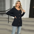 thumbnail image 2 of SWSMCLT Women's Soft Pullover Sweater Warm Top Elegant Duster Cardigan Crewneck Long Sleeve Fashion Spring Loose Black X-Large, 2 of 5