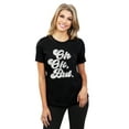 thumbnail image 2 of Oh Ok, But. Women's Fashion Relaxed T-Shirt Tee Heather Black X-Large, 2 of 5