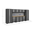 thumbnail image 5 of NewAge Products Bold Series Gray 12 Piece Cabinet Set, Heavy Duty 24-Gauge Steel Garage Storage System, Slatwall and Hook Kit Included, 5 of 8