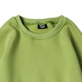 thumbnail image 4 of MSJUHEG Mens Hoodies Hoodies Hoodie Round Neckline Long Sleeve Pullover Casual Solid Dropped Shoulder Sleeve Tops Round Neck Sweatshirt Blouse Hoodies For Men Hoodies For Guys Green Xl, 4 of 7