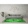 thumbnail image 3 of Ahgly Company Indoor Round Oriental Green Industrial Area Rugs, 3' Round, 3 of 4