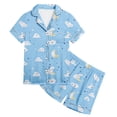 thumbnail image 4 of XDZJLR Ensemble de Tenues d'Été pour Filles Pantalons de Pyjama Imprimés Tendance, 10-11 Ans, 4 of 4