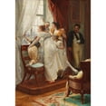 thumbnail image 2 of Franz Xaver Simm 18x24 Black Ornate Framed Double Matted Museum Art Print Titled: ‘Intact’ (The Arrival), 2 of 5
