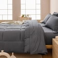 thumbnail image 5 of 5/7pcs Luxurious Checkered Comforter, Soft Microfiber, Lightweight, Breathable, Easy Care-And Bed In A Bag Convenience for All Seasons, with Comforter, Flat Sheet, Fitted Sheet, And Pillowcases, 5 of 6