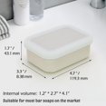thumbnail image 4 of Leak Proof Silicone Travel Soap Case with Draining Layer, Compact Portable Soap Container, Shatterproof Soap Holder for Traveling, Camping, Gym, Bar Soap Caddy (Dark Blue), 4 of 7