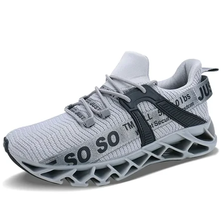 

Men‘s Trendy Shock Absorption Breathable Mesh Athletic Shoes Walking Sneakers Blade Type Shoes