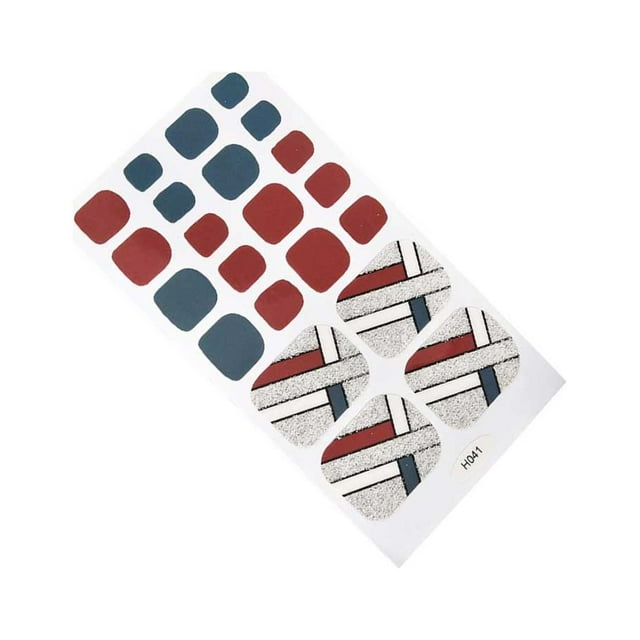 Maoww Toe Nail Stickers Removable Toe Nail Polish Stickers Toenail Wraps DIY Toe Nails Manicure Decals Type 1