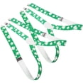 thumbnail image 3 of tirantes elásticos de trébol de cuatro hojas de 2,5 cm de ancho con 3 clips para hombres y mujeres (trébol dorado), 3 of 7