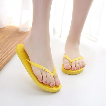 

Tangnade House Slippers for Women Gilrs Summer Animal Solid Beach Flip Flops Anti-slip Slipper Casual Shoes