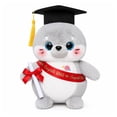 thumbnail image 1 of Peluche de Foca de Graduación de 10 Pulgadas con Birrete, Banda y Diploma, Foca de Peluche Suave con Accesorios de Graduado, Regalo de Graduación, Cumpleaños, Navidad y Celebraciones Escolares, 1 of 5