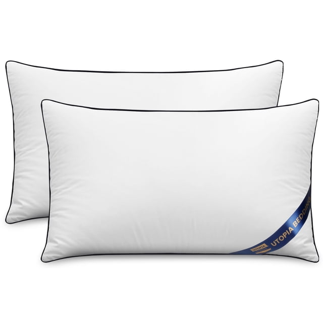 Juego de ropa de cama Utopia, 2 unidades, 30 x 50 cm, color blanco