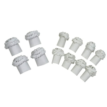 Chops Chicken - Regency Chop Frills Decorative Holders for Chops and Chicken Legs, 4 Chicken Frills and 8 Chops Frills, Decorative and useful paper frills.., By Regency Wraps