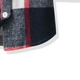 thumbnail image 3 of Coerni Boys and Toddlers Flannel Shirt Baby Plaid Jacket Long Sleeve Button Down Undershirt Coat Fall Cotton Outfit Collar Tops, 3 of 6