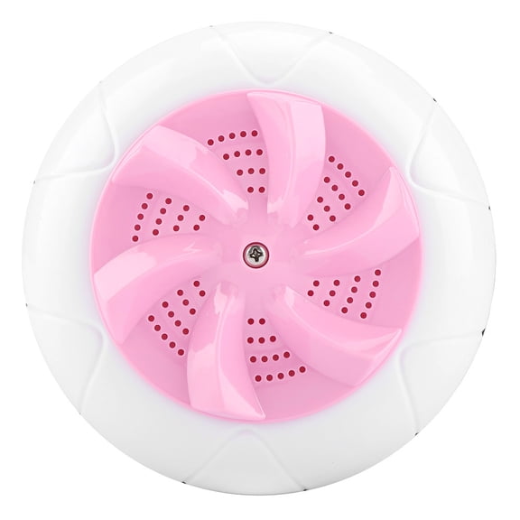 Suodoka Portable Mini Ultrasonic Turbine Washing Machine Travel Laundry Washer Cleaner 10V 200rpm (13cm / 5.1 inches) Pink