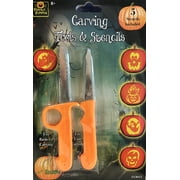 Seasons Perfect Pumpkin Carving Kit, 2 carving tools and 5 Stencils (colors varies)