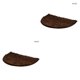 thumbnail image 2 of Naiovety Alfombra de ducha de alta calidad, alfombrilla absorbente para baño, antideslizante, plegable, para dormitorio, cocina, baño, Marrón 60*90 2piezas, 2 of 6