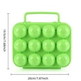 thumbnail image 2 of Portable Food Storage Egg Container Tray Hold 12 Eggs for Kitchen Outdoor Camping Picnic, 2 of 4