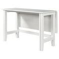 thumbnail image 6 of Aukfa Modern Solid Wood Extendable Dining Table with Drop Leaf for Small Space, White, 6 of 8