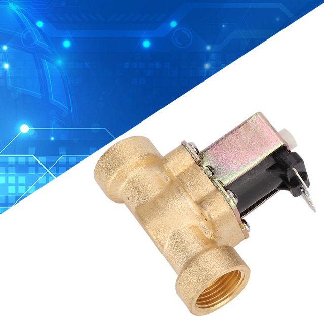 Válvula Electromagnética ANGGREK DC 12V 24V Latón Normalmente Abierta Rosca Hembra