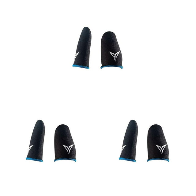 Matsuzay 2Pcs Fingertip Gloves Touch Sensitive Thumbs Cover Nylon Sweat-Proof Breathable Finger Gaming Phone Game Sleeves Type1 NO1