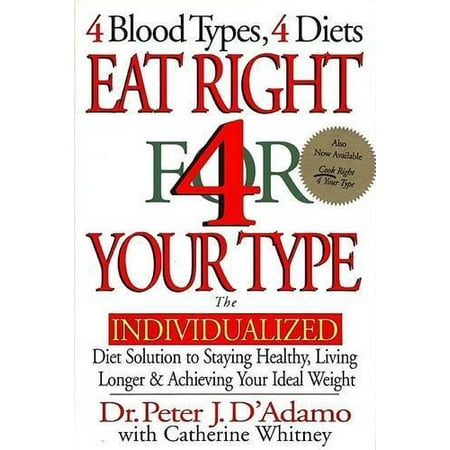 Pre-Owned Eat Right 4 Your Type (Hardcover) by Dr. Peter J D Adamo Catherine Whitney