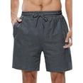 thumbnail image 2 of Ben Din Clothing Men's Cotton Casual Jersey Workout Shorts with Pockets, 2 of 5