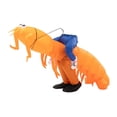 thumbnail image 2 of Disfraz de camarón inflable, accesorio novedoso para , fiestas de Halloween y festivales., 2 of 8