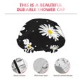 thumbnail image 5 of Kdxio Daisies Flowers Print Shower Cap for Women,Elastic and Reusable,Double Waterproof Layers Bathing Hat, 5 of 9