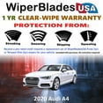 thumbnail image 2 of 2020 Audi A4 Beam Wiper Blades Wipers w/1yr Warranty (Set of 2), 2 of 5