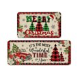 thumbnail image 2 of PALIFEUR Christmas Kitchen Rugs Set of 2, Red Christmas Stree Rugs, Non-Slip Kitchen Rug, Washable Kitchen Mats for Christmas Kitchen Decor Festival Holiday Party Decorations, 2 of 4