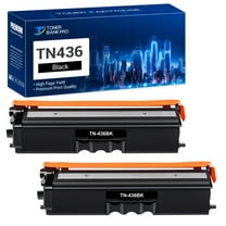 Toner Bank Compatible Toner Cartridge Replacement for Brother TN 436 TN-436BK High Yield (Black, 2-Pack)