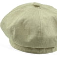 thumbnail image 6 of CoCopeaunts Newsboy Cap Cotton Linen Beret Hats for Women Summer Vintage Solid Octagonal Cap Ladies Baker Boy Artist Cap, 6 of 7
